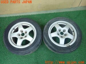 3UPJ=99280917]MAZDA サバンナ RX-7(FC3S)NISSAN純正 16インチ ホイール 16x6.5J +40 2本セット 中古