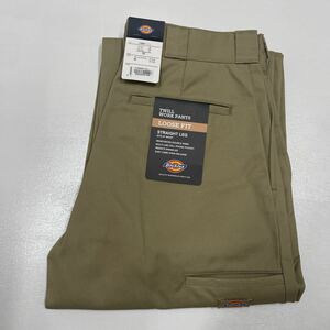 W30 KHAKI 未使用品 DICKIES ダブルニー ワークパンツ ディッキーズ TWILL DOUBLE KNEE WORK PANTS