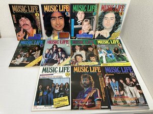 送料無料 ■ MUSIC LIFE ミュージックライフ 1975年 11冊　9月号欠品