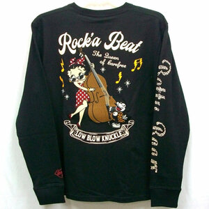 BETTY BOOP ベティブープxLOW BLOW KNUCKLEコラボロンT 533867 ROCK