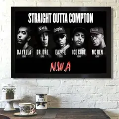 N.W.A. レアヒップホップポスター 80年代 ヒップホップのアイコン 名作