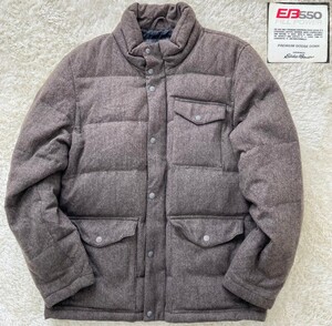 【550FP★】Lサイズ 美品 Eddie Bauer ウールダウンジャケット/茶◆エディーバウアー (2)