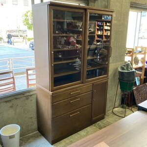 karimoku カリモク 食器棚 キッチンボード 飾り棚 現状品 直接引取り歓迎(横浜市) digjunkmar