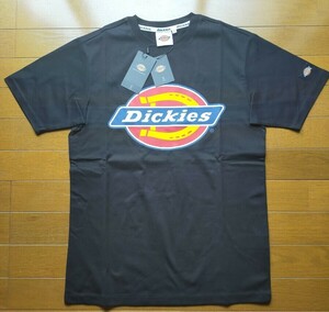 Dickies ディッキーズ ロゴ 半袖Tシャツ ブラック Sサイズ 定価4400円 半袖 Tシャツ 黒 タグ付き y9779-1-HZ8