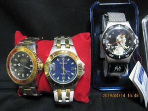 未使用　腕時計　3個セット★ニューヨーク・ヤンキース公認モデル・松井秀樹腕時計＋クオーツ腕時計