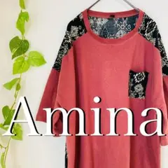 Amina アミナコレクション 半袖Tシャツ レディース