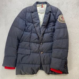 【名作コラボ】MONCLER × Ami モンクレール アミアレクサンドルマテュッシュ HERBERT テーラード ダウン ジャケット ネイビー 3 Lサイズ