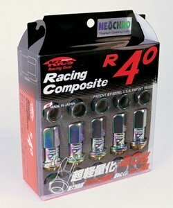 レーシングコンポジットR40/24個set/FJクルーザー/トヨタ/M12×P1.5/ナットset/ロック無し/ネオクロ RC01N+ZRC01N