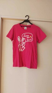 エックスガール☆半袖Tシャツ☆X-girl☆サイズ2☆うさぎ☆ピンク