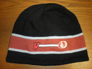 ★ボルコム ニット キャツプ VOLCOM KNIT CAP ブラック /レッド/ グレー ストライプ★ 