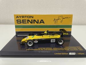 激レア 1/43 ミニチャンプス フォーミュラフォード セナ 100台限定 Van Diemen RF82