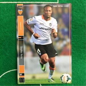 128)Panini Football League Valencia FC 11 Seydou Keita ケイタ バレンシア リーガ エスパニョーラ パニーニ フットボール リーグ