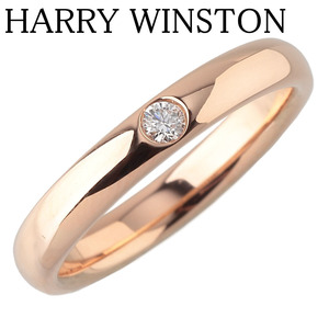 ハリーウィンストン マリッジ ダイヤ リング 8号 Au750PG 新品仕上げ済 HARRY WINSTON【20439】