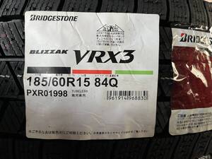 【タオル付き 2024年製】送料込み 81,000円～ VRX3 185/60R15 84Q 2024年製 日本製 ブリヂストン VRX3 新品 正規品 在庫有 最短当日発送可