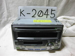 K-2045　Carrozzeria　カロッツェリア　FH-P040　MP3　2Dサイズ　CD&カセットデッキ　故障品