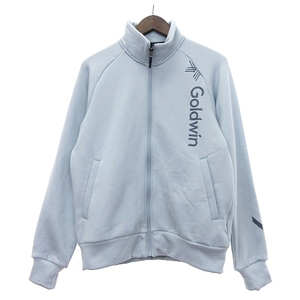 ゴールドウイン GOLDWIN 美品 22年製 BULKY FLEECE JK バルキー フリース ジャケット スキーウェア ワンポイント ロゴ 裏起毛 青 S ■SM1