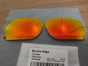 超処分価格！★オークリー ダブルエッジ用 カスタム偏光レンズ ＲＥＤ Color Polarized 新品 　OAKLEY DOUBLE EDGE