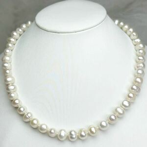 本真珠ネックレス8-9mm 42cm 天然パールネックレスjewelry Pearl necklace 