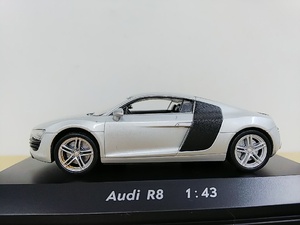 ■ WELLYウェリー 1/43 Audi R8 シルバー アウディ モデルミニカー