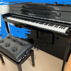 KAWAI カワイ NOVUS電子ピアノNV5 黒塗艶出し　グランドピアノ用椅子付き、塗装仕上げ 日本語取扱説明書 88鍵盤　