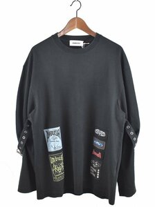 AMBUSH/アンブッシュ　23AW　ベルテッドロングスリーブTシャツ　BELTED CREWNECK　12114672　サイズ：S　カラー：ブラック