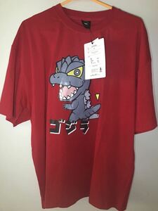 ゴジラ Tシャツ　LL 2023年　　アニメ　赤