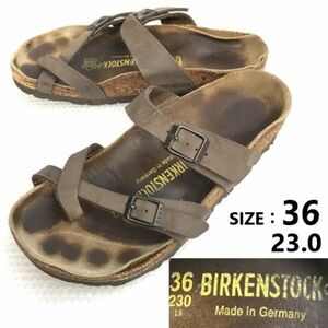 ドイツ製★BIRKENSTOCK/ビルケンシュトック★コンフォートサンダル【36/23.0/茶/brown】Vintage/Shoes/sandal◆sQ-609