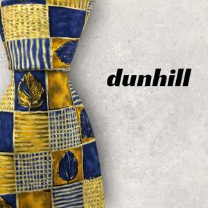 【5549】良品ー可品！dunhill　ダンヒル　ネクタイ　イエロー系