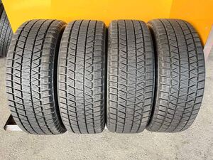 【5335】225/60R17 4本セット冬タイヤバリ山BRIDGESTONE BLIZZAK DM-V3【2020年】