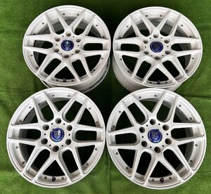 ■ホワイトカラー♪ PREMIX MUNSTER 18インチ7.5J+34 139.7/6H 4本セット 200ハイエース/レジアスエース 等へ札幌発手稲区店頭引取可！■