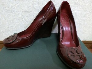 Tory Burch ウェッジソール パンプス M 5 1/2 ワインレッド トリー バーチ