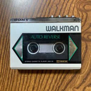 SONY カセットウォークマン　WM-55 通電確認　ジャンク WALKMAN