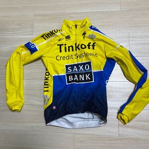 プロ　サイクルチーム　Tinkoff ウィンター　ジャケット　Wind stopper採用　サイズM 