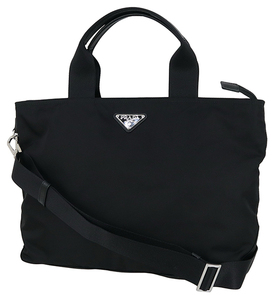 プラダ PRADA バッグ 2WAY トートバッグ ヴェラ ナイロン 1BG867 ブラック h-i634