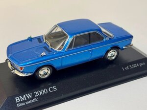 ▽ Minichamps ミニチャンプス 1/43 BMW ビーエムダブリュー 2000 CS ライトブルーメタリック LHD 左ハンドル 400025020