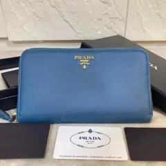 PRADA プラダ ラウンドファスナー サフィアーノ コインケース