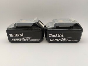 純正 動作品 2個 マキタ Makita リチウムイオン バッテリー BL1860B 6.0Ah 18v BL1860 雪マーク 雪印 インパクトドライバー 43 検索) 美品