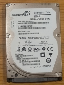 SEAGATE ST500LT012 2.5インチ 500GB HDD ジャンク扱い