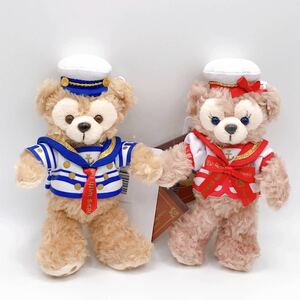 新品☆お顔厳選☆TDS 東京ディズニーシー☆ぬいぐるみバッジ ダッフィー シェリーメイ☆Journeys with Duffy セーラー☆ぬいば