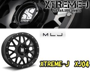 [新]16インチ XTREME-J XJ04 7J+38 215/60R16 マークX/カムリ [サテンブラック] [4本セット] [MLJ]