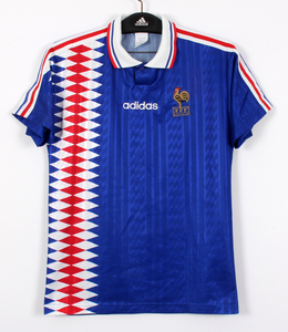 94-95フランス France FFF(H)#14 ジダン ZIDANE 半袖 adidas 代表デビュー ユーロ96予選仕様 S