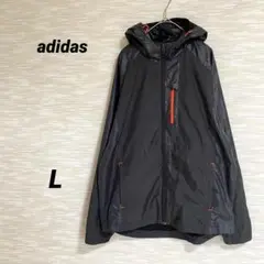 （A0578）adidas メンズ　ウインドブレーカー　裏地メッシュ　フード付き