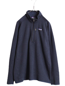 19年製 パタゴニア ベターセーター ハーフジップ メンズ XL / 古着 Patagonia アウトドア フリース ジャケット プルオーバー ブルゾン 紺