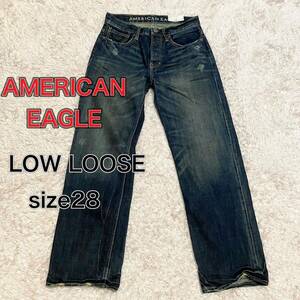 【未使用】アメリカンイーグル　LOW LOOSE デニム　ジーンズ　サイズ28