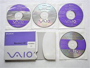 【ジャンク｜CD-ROM：4枚組】SONY VAIO PCG-GRX81G/P システム+アプリケーション リカバリ CD-ROM：4-665-562【動作未確認】