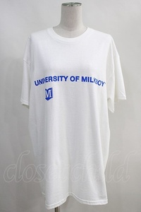 MILKBOY / UNIVERSITY TEE L ホワイト H-24-10-22-056-MB-TO-KB-ZT090