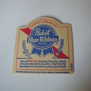 Pabst Blue Ribbon 紙製コースター パブスト ビンテージ 2枚セット