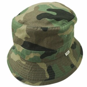 WTAPS ダブルタップス 20AW BUCKET / HAT / COTTON. SATIN. CAMO カモフラージュバケットハット 202HCDT-HT15 03(L) WOODLAND 帽子 g15451