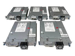 ▼HP LTO 5 ・ 6Gb/s SAS AQ284B#103 5台セット・テープドライブ 