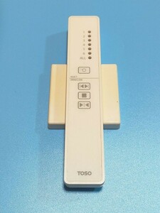 根115 除菌・清掃済　TOSO★電動ローマンシェード リモコン★2.4G　赤外線発光確認済　返金保証あり